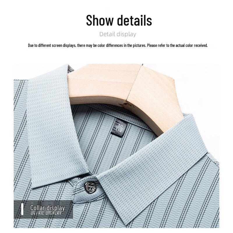 Hengyuanxiang Men's Summer Casual Striped Shirt