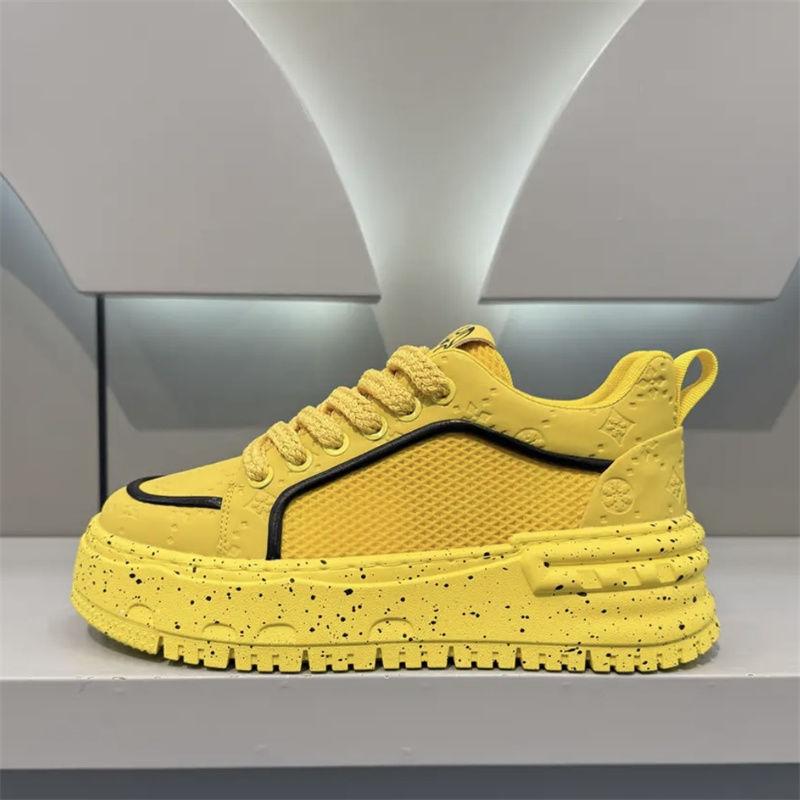 

Летние модные кроссовки средней высоты 2025 года — дышащая сетчатая обувь на платформе с повышенным комфортом, универсальный спортивный дизайн для городского уличного стиля 39