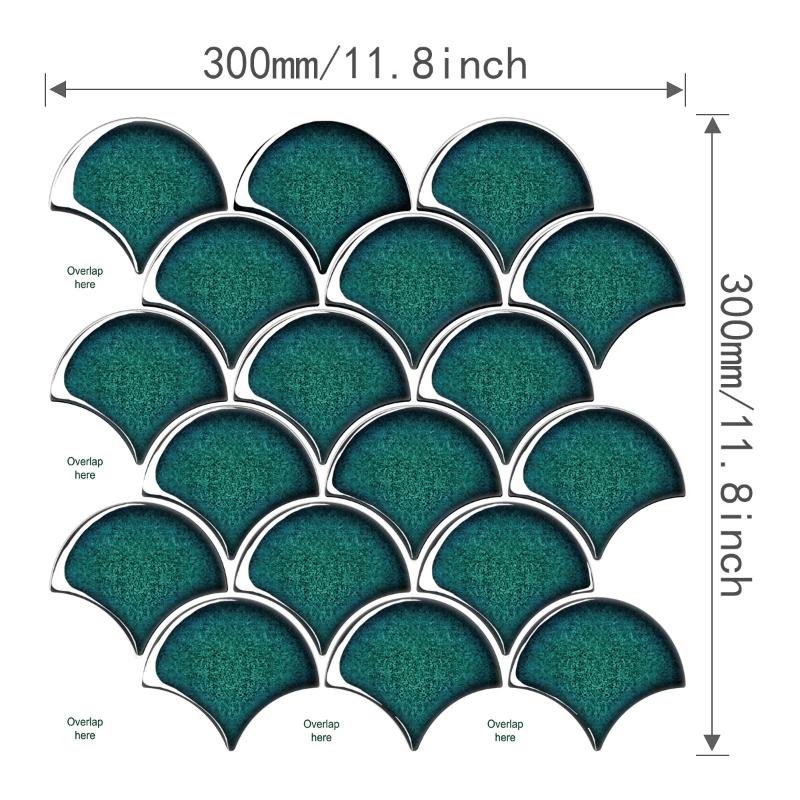 Selbstklebende 3D-Wandaufkleber PVC Wasserdicht Imitation Wandfliesen Abziehen und Aufkleben Hitzebeständig Küchenrückwand