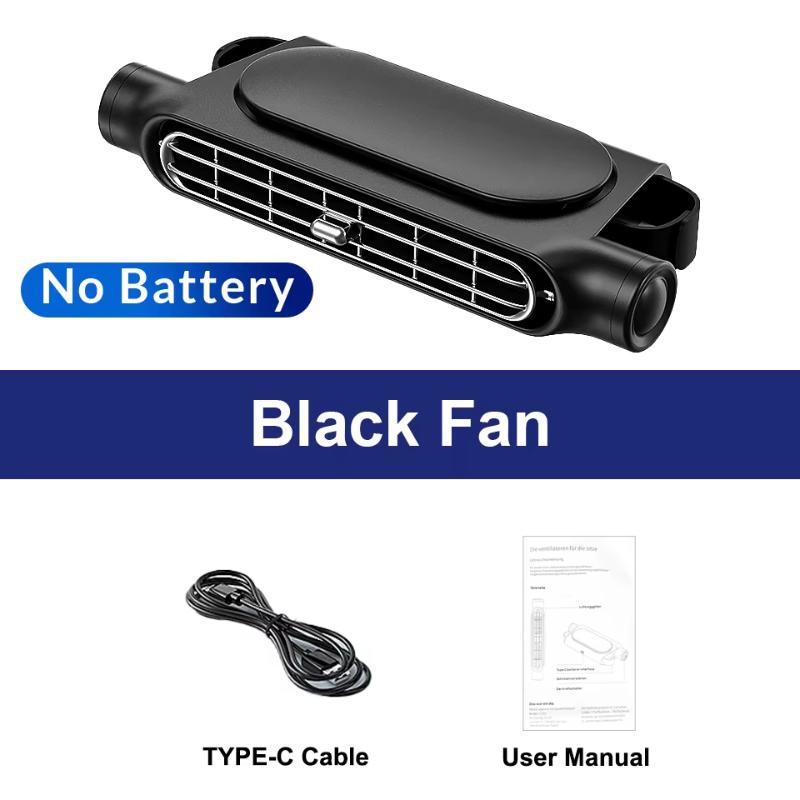 Portable Car Seat Cooling Fan Car Rear Backrest Electric Fan Usb Power Supply Fan Air Conditioner Car Interior Accessories