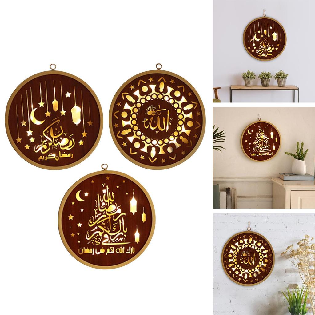 Ramadan Wall Decoration Ornament Eid Mubarak Hanging Craft Suppiles