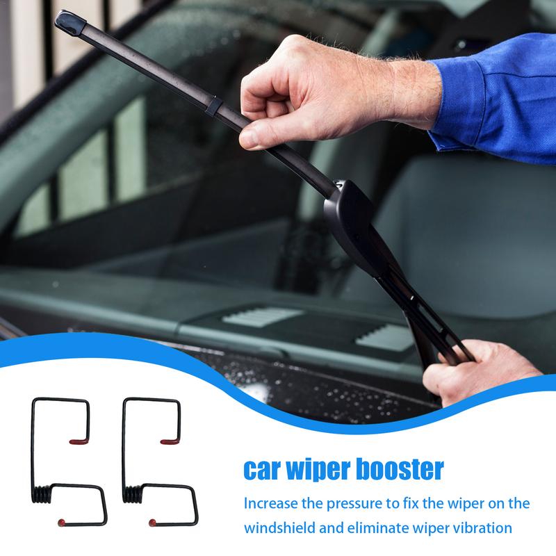 Windshield Wiper Tension Spring 1 Pair Wiper Pressure Spring Set Metal Arm Tension Spring Booster Easy To Install For SUV