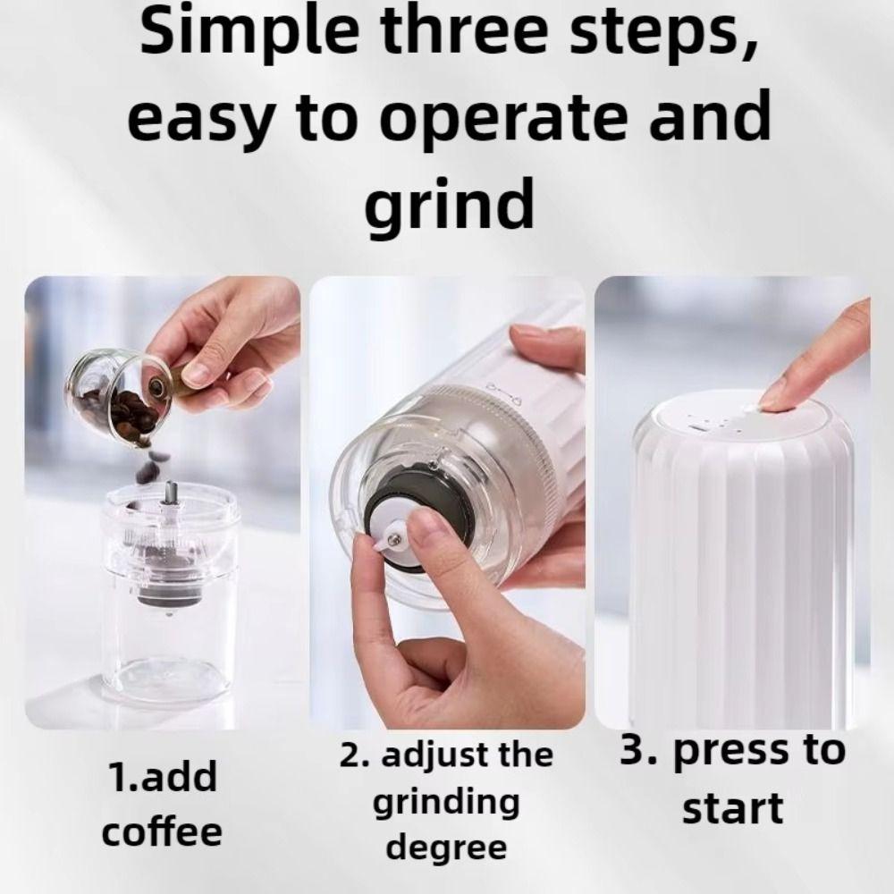 Cordless Coffee Grinder Labor-saving Coffee Bean Mill Electric Coffee Bean Grinder  Travel