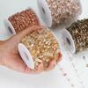 1m Irregular Crystal Chip Bead Chain for DIY Necklaces & Bracelets
