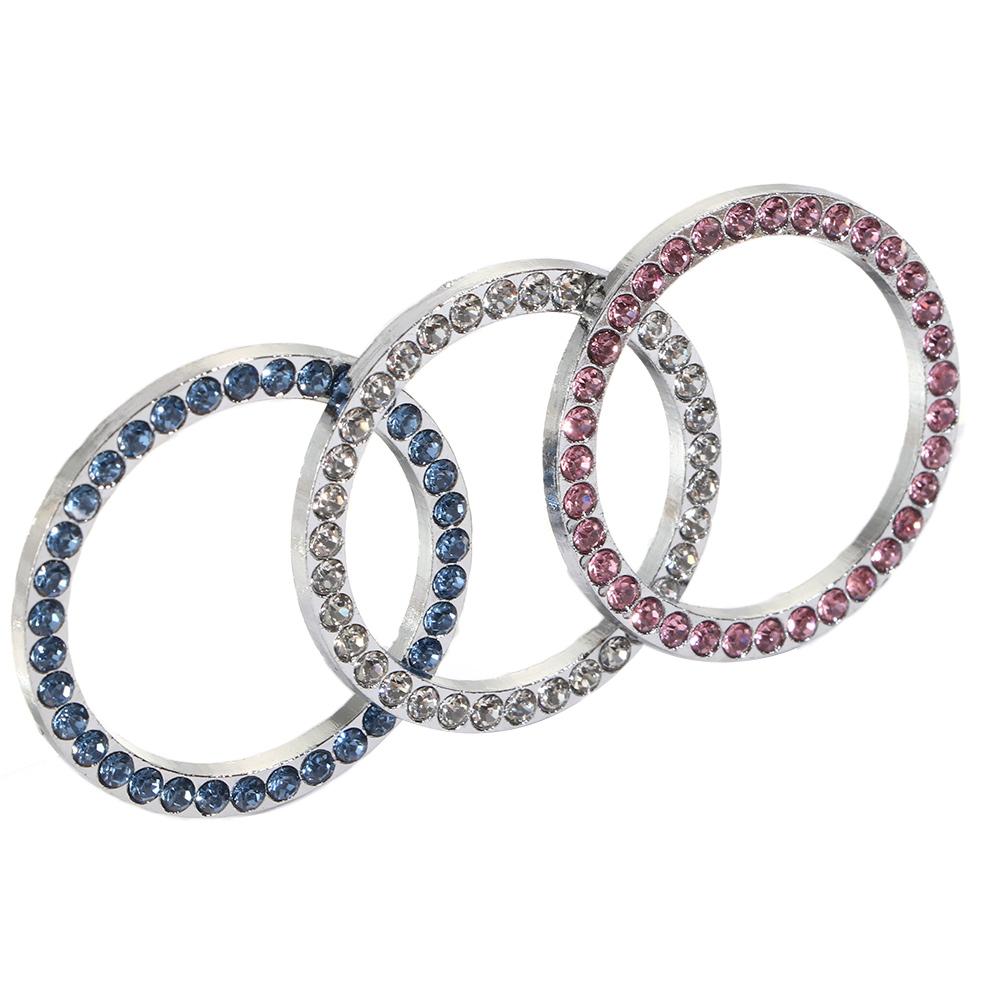 Ring Decorative  Ring Switch Button Decor Car Start Decorative Circle Start Stop Engine