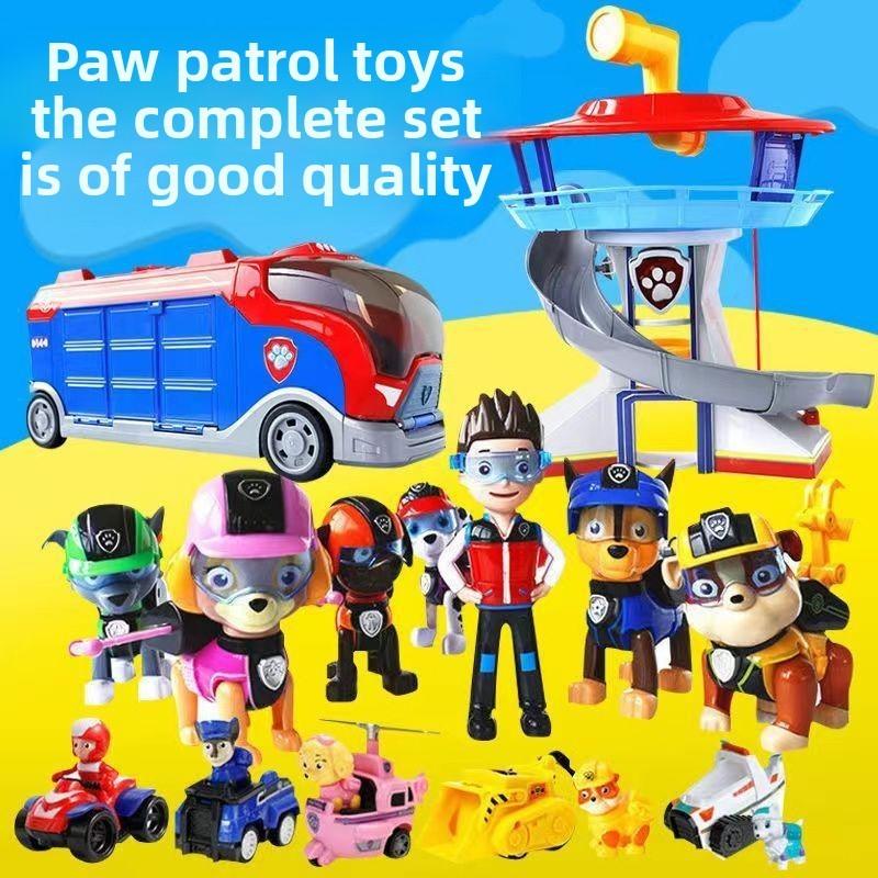 Paw Motorcycle Patrol Team Children Car Toys Collectible Early Gifts Education