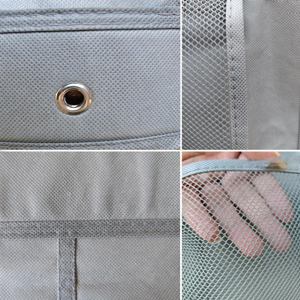 Wall-Mounted Storage Bag 6 Compartments Mesh Closet Shoe Holder Door Hanging Shoe Rack Bedroom Supply