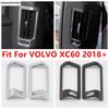 Car Pillar B Air AC Conditioning  Vent Outlet Frame Stickers Decoration Cover Trim For VOLVO XC60 2018 - 2024 ABS Accessories