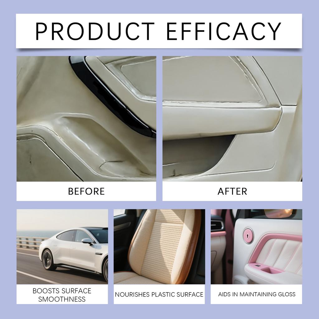 Car Universal Leather and Plastic Repair Polishing Wax Car Interior Care Black and Shiny Care Auto Polish And Repair Coating Set