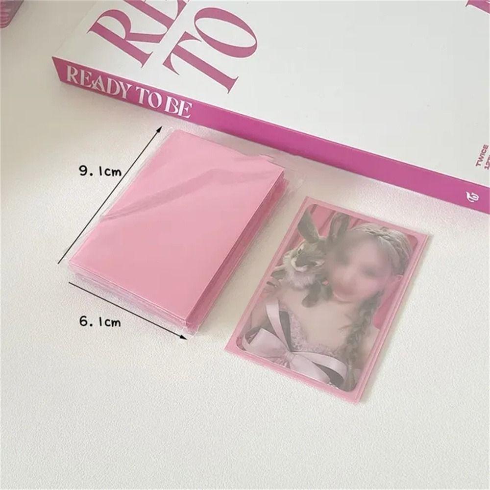 61x91mm Kpop Card Sleeves Frosted Cards Protector Cards Storage Bag Photocard Films Game Cards