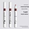 Black Acrylic Marker & Watercolor Brush Pen for Elementary Art - Washable & Layerable Colors for Kindergarten Drawing