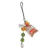 Charming Fish Phone Dangle Eye Catching Fish Phone Chain with Acrylic Beads Stylish Phone Strap Lanyard