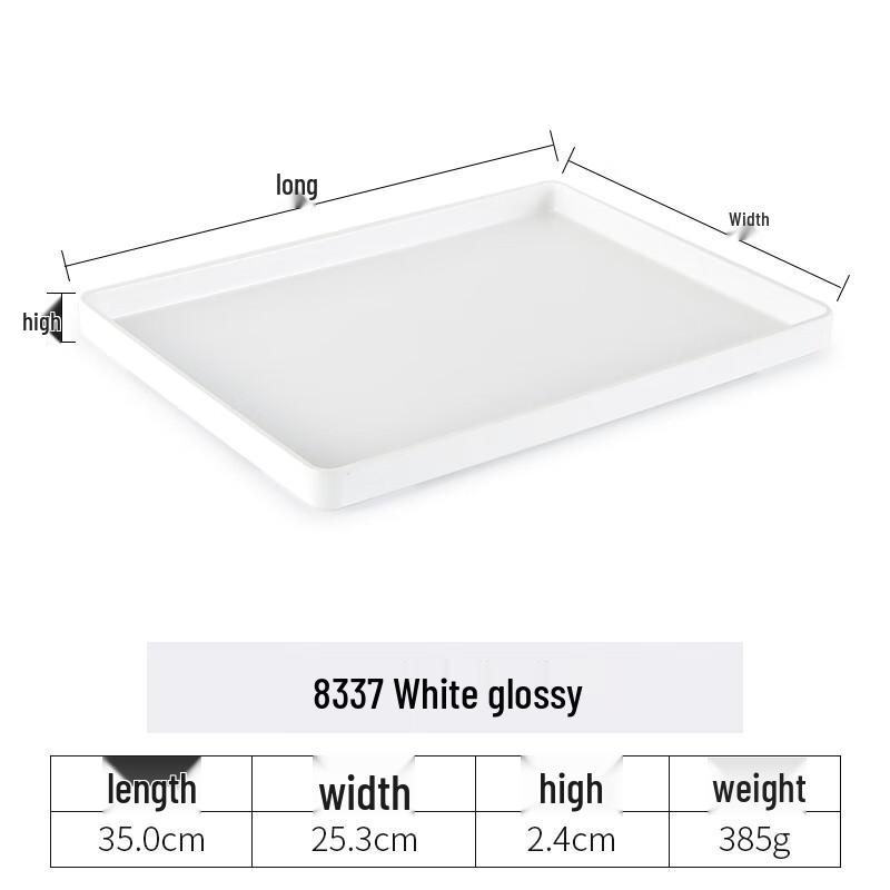 Rectangular Plastic Serving Tray