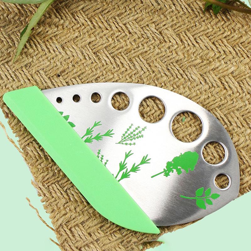 9 Hole Herb Peeler Tool, Stainless Steel Herb Peeler , Multi-Purpose Kale, Rosemary Peeler With Cutting Edge, Kitchen Gadgets