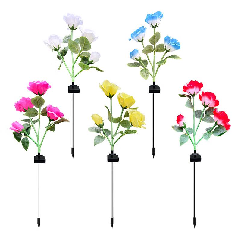 Solar LED Rose Flower Garden Lights