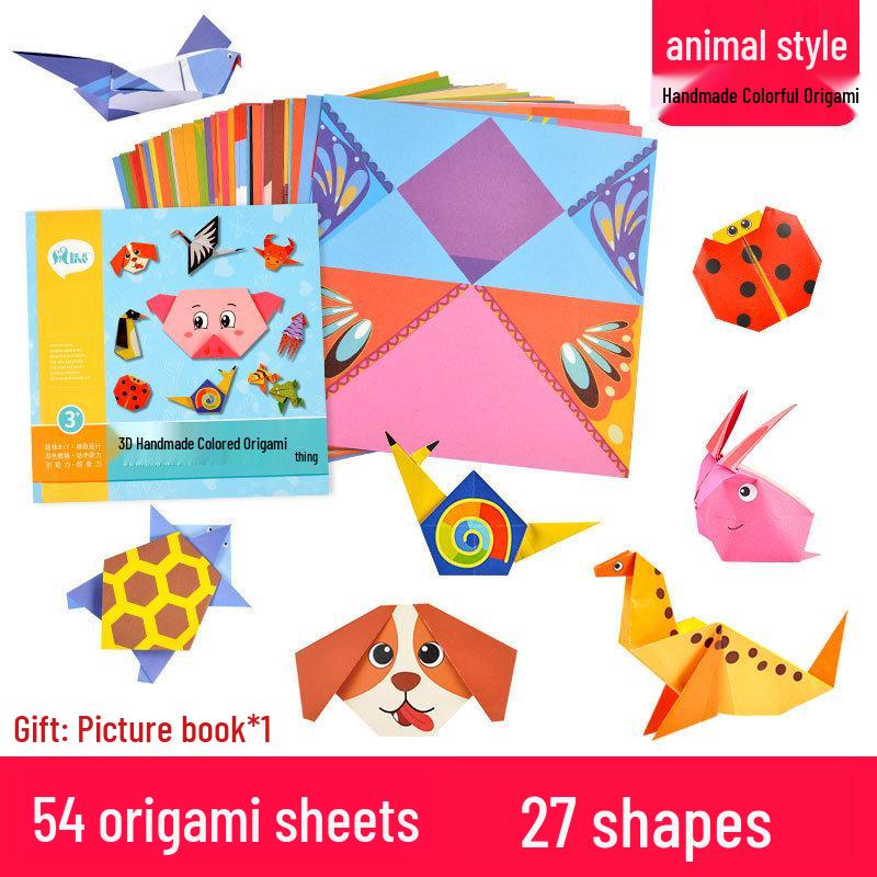 Keda Ya Fold & DIY Origami Animal Encyclopedia: Educational Brain-Boosting Toys for Kids