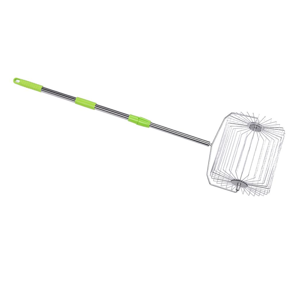 Tennis   Collector Roller Quick Rolling Picker Stainless Steel Multifunction Fruit Collector Garden Tool