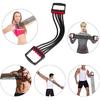 Chest Expander for Chest Arm Legs Shoulder Back Muscles Training, Chest Exerciser for Men with 5 Removable Ropes, Fitness Training Set for Pilates