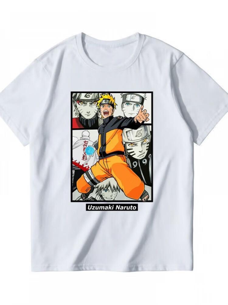 Naruto Kakashi Anime Childrens Tshirt 100 Cotton Cartoon Printed Parent Child Wear Summer Casual Fashion Short Sleeve