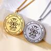 Dawapara Siegel des Erzengels Raziel Geheimnis Gottes Amulett Anhänger Halskette Sefer Raziel HaMalakh Talisman Edelstahl Schmuck