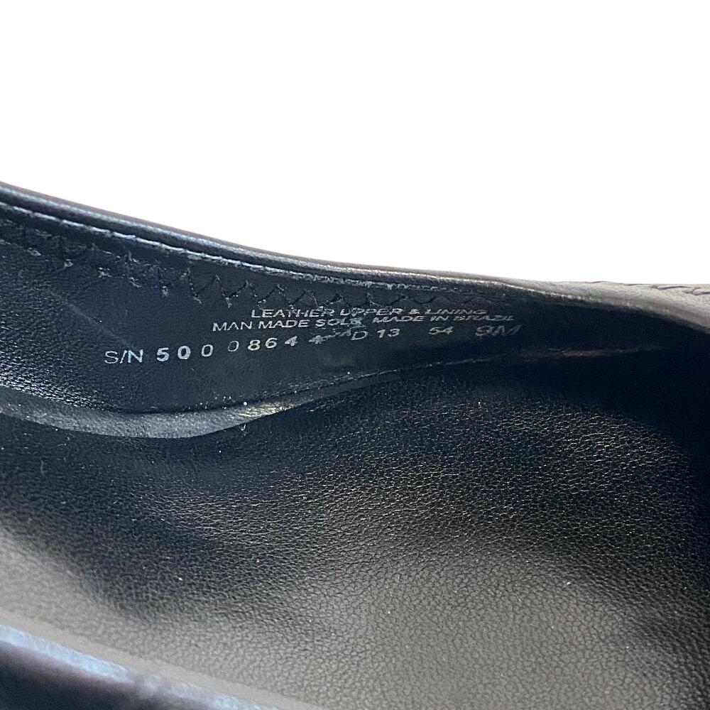 Tory Burch Wedge sole Double T logo leather Caroline 54 pumps black leather Women Used