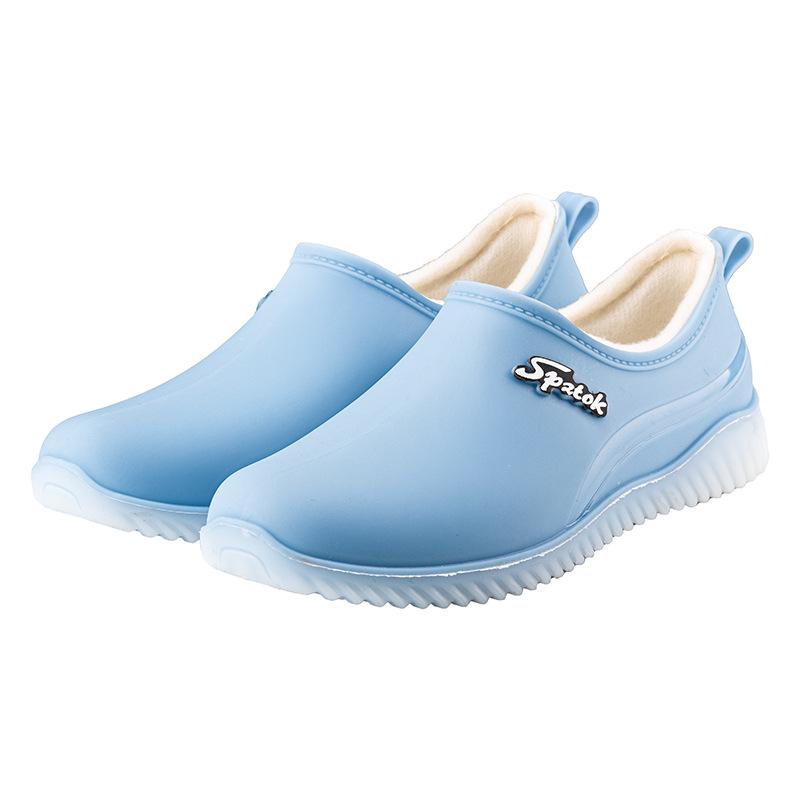Women's Versatile Low-Top Rain Boots - Soft Sole, Comfortable, Breathable, Non-Slip Rubber Shoes for Outdoor Summer Wear
