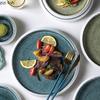 Creative Circular Ceramic Flat Plate Restaurant Service Plate Steak Plate Dessert Plates Sushi Plates Specialty Tableware