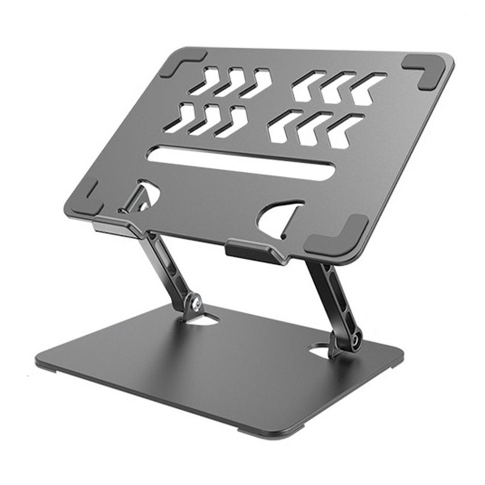 GFS04-T Laptop Cooling Stand Adjustable Height Carbon Steel Foldable Tablet Holder Notebook Bracket A