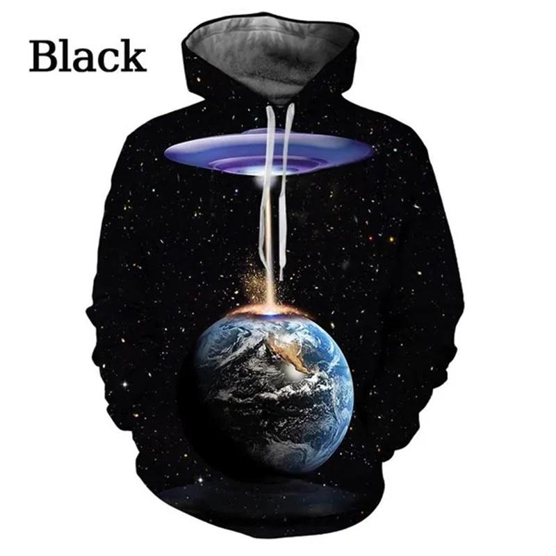 

Новые свитера UFO Alien для мужчин и женщин, толстовки с 3D-принтом, женские свободные толстовки большого размера Sudaderas Para Hombres M