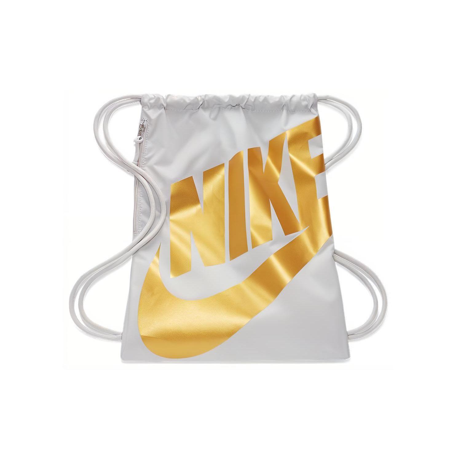 

Nike Heritage Woven Storage Training Lightweight Simple Durable Drawstring Closure Fabric Gym Bag Backpack Unisex Backpack White Platinum CT3640-078 White Gold