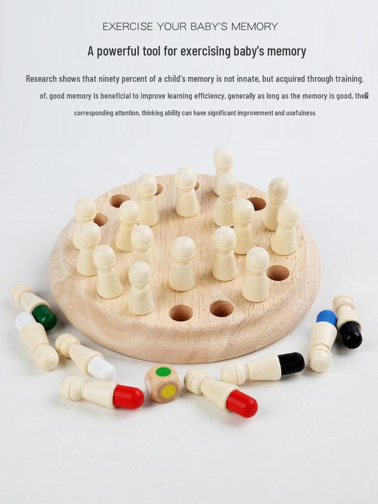 Children's Educational Color Memory Wooden Toy for Early Learning and Intelligence Development