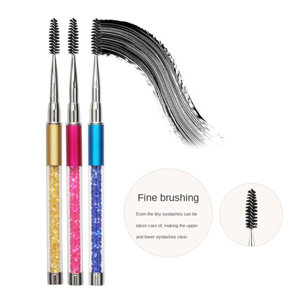 Adjustable Radian Grafting Mascara Brush with Cap Glitter Mascara Wand Spiral Mascara Brush  Women
