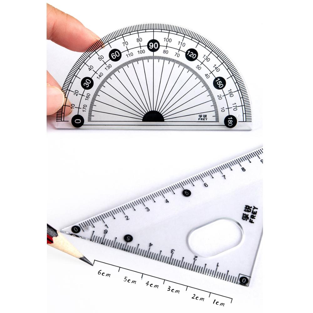 7-Piece Multi-Functional Drawing Tool Set with Colorful Cases for Students and Artists