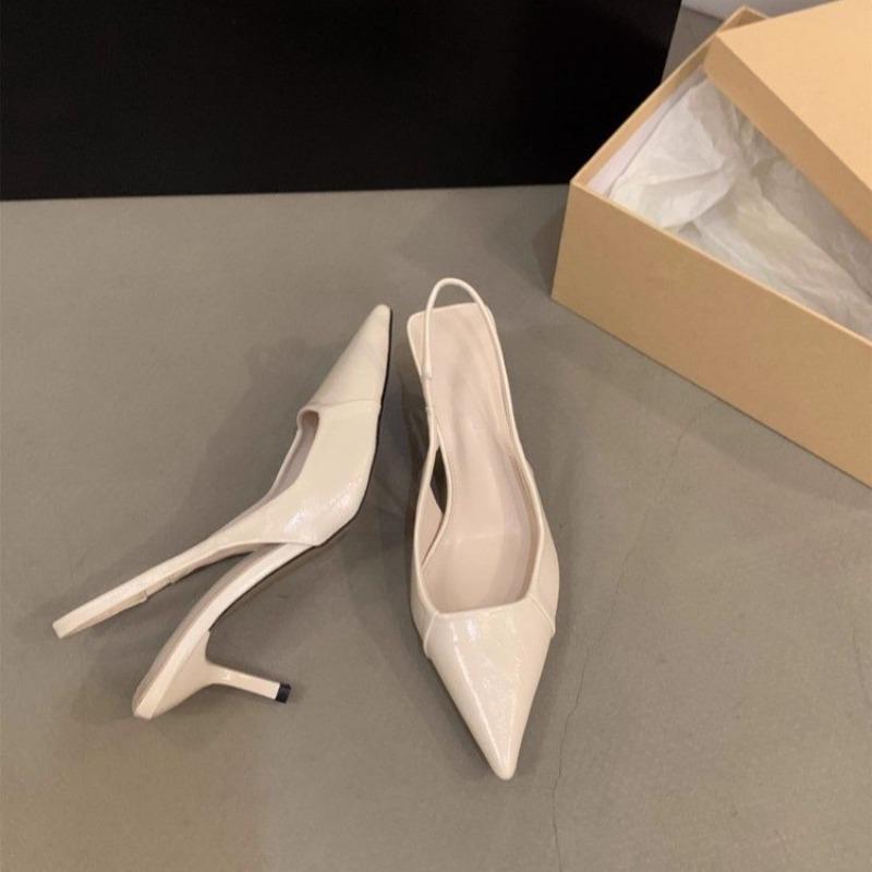 Fashion New Sexy Brand Pointed Toe Thin High Heels Women Hollow Elegant Office Shoes Patent Leather Classic Designer Sandals Women Pumps