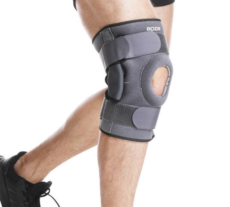 

1Pcs Knee Brace Protector Pad With Dual Metal Side Stabilizers Knee Care Acl Mcl Meniscus Tear Arthritis Tendon Pain Relief M