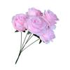 Silk Artificial Rose Flower 5 Heads Wedding Floral  for Wedding and Festival Decoration