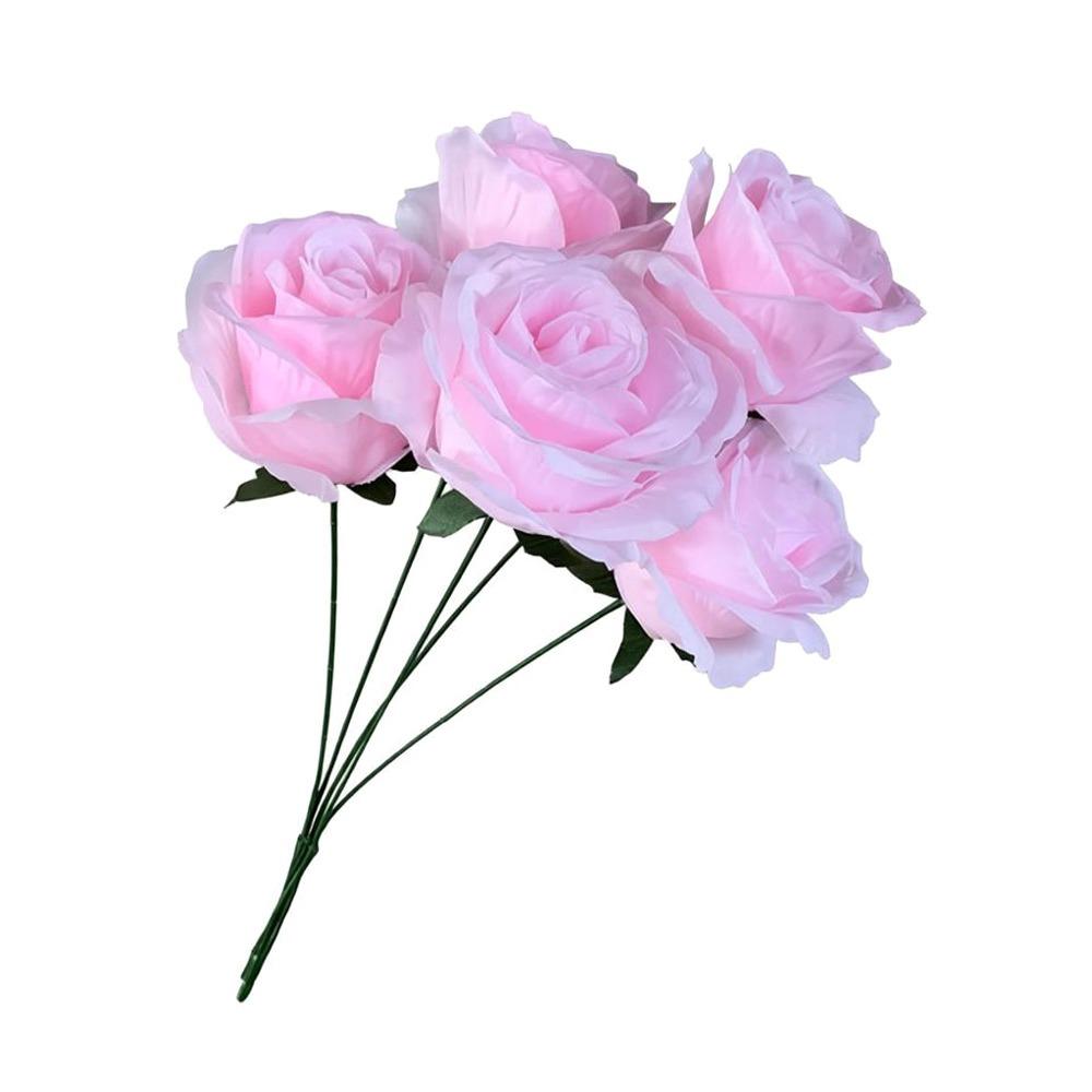 Silk Artificial Rose Flower 5 Heads Wedding Floral  for Wedding and Festival Decoration