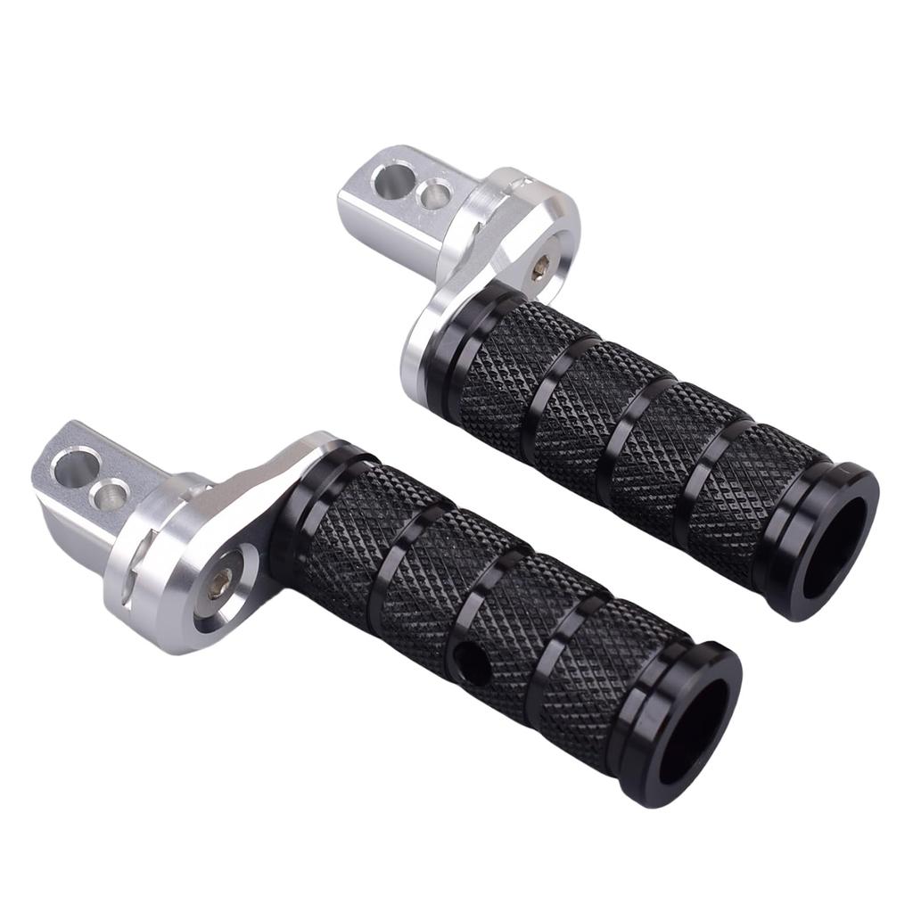 HRuizq Motorrad Aluminium Trittstufe Verstellbar Anti-Rutsch Mehrstufige Kombination Beifahrer Trittstufe