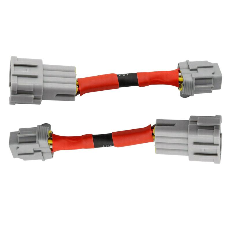 

2Pcs Car HID wiring 8 To Halogen 6 Headlight Wire Harness Conversion Adapter Fit For Nissan 350Z 2003 2004 2005