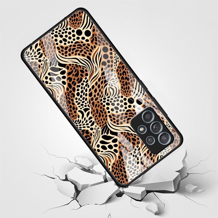 Leopard Print Phone Cover Case for Samsung Galaxy A14 A30 A56 A35 A25 A15 A50 A21 A06 A13 A20 A16 A02 A73 A34 A36 A71 A51 A52