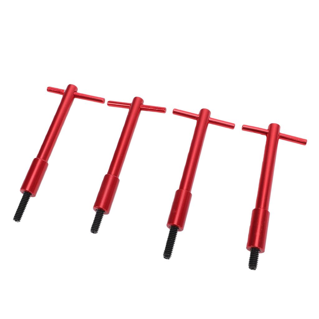 4PCS Valve Cover T Bar 1 4in 20 Red Aluminum Valve Cover Wing Nut Replacement for Chevy V8 1955 1986