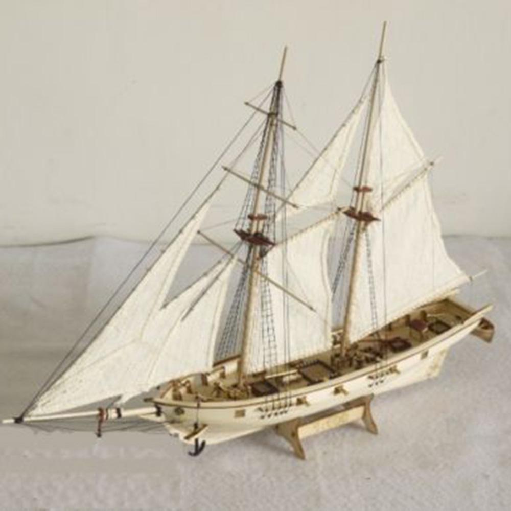 DIY Ship Assembly Model Kits Wooden Sailing Boat Scale Model Decoration