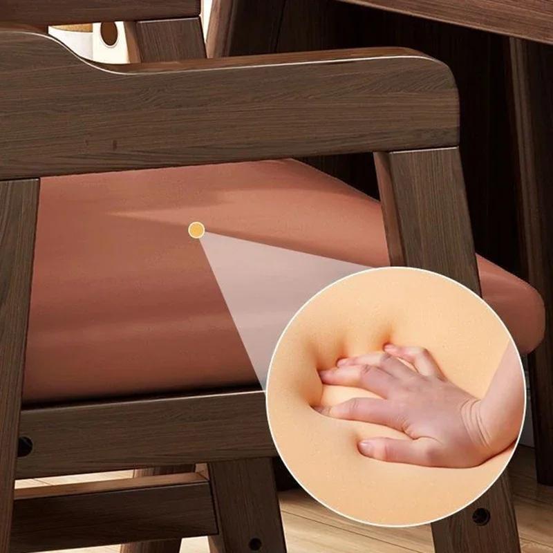 Pine Wooden Liftable Chairs Study Portable Childrens Chair Comfortable Armchair Designer Chairs Modern Aesthetic Chair Wood Kids