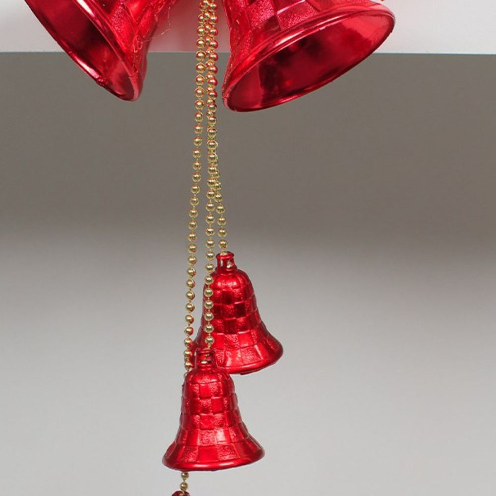 With Pine Cones Christmas Bell Glitter Christmas Hanging Ornament Xmas Tree Pendant Shopping Mall