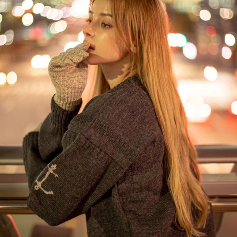 Luvas de Lã NEWBERRY KNITTING - Aveia