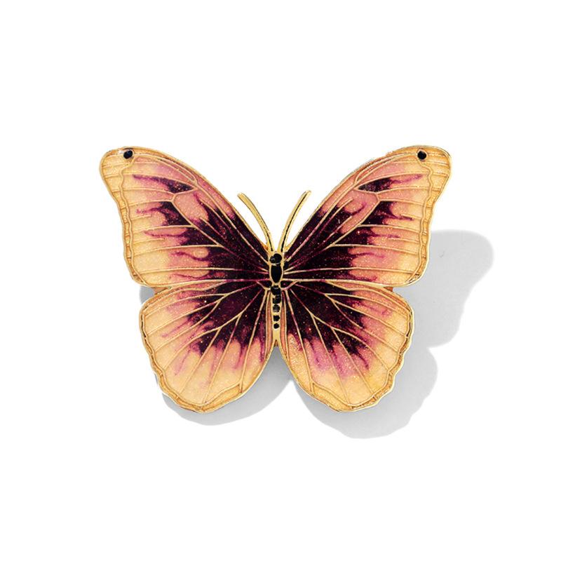 Butterfly Painting Oil Coat Brooch New High-End Women'S Design Sense Niche Luxury Unique Pin Suit Brooch