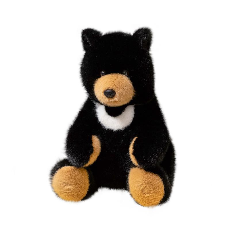 Adorable Plush Bear Toy for Children Soft Polar Black Bear Doll Present чёрный