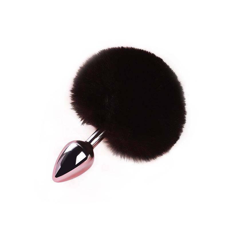 Beginner Mini Rabbit Tail Anal Plug for Women - Small Size Erotic Toy