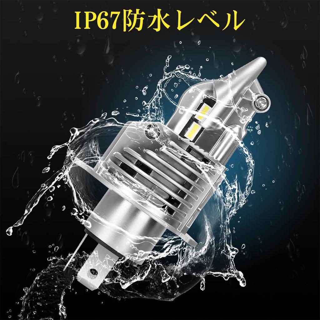 (Amazon Limited Brand) H4 LED Headlight, Hi/Lo Compatible with New Vehicle Inspections, 16,000 LM,