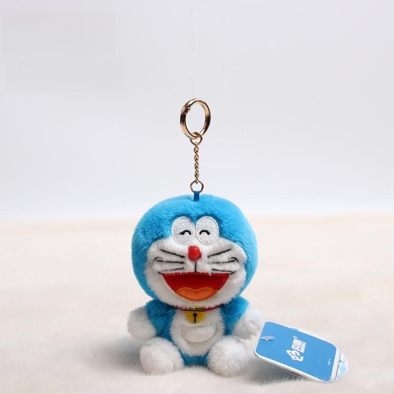 Doraemon Plush Keychain Bag Charm Super Soft Pp Cotton Stuffed Toy Gift For Anime Fans Kids